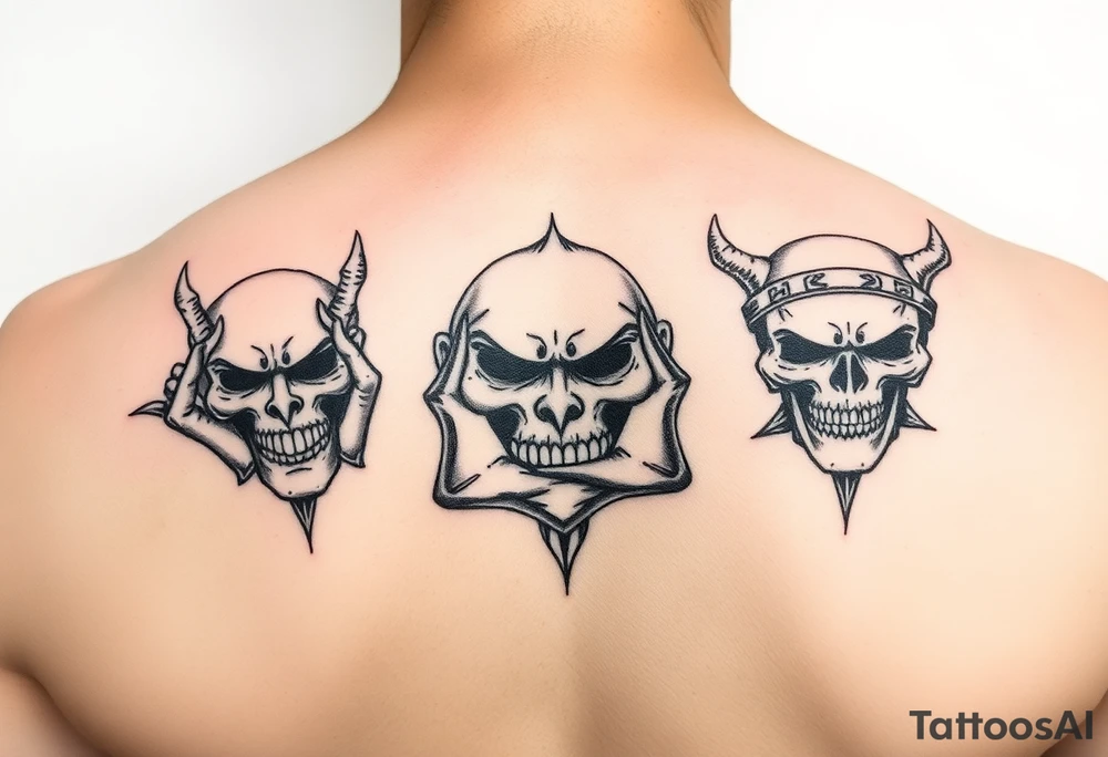 See no evil, hear no evil, speak no evil tattoo idea