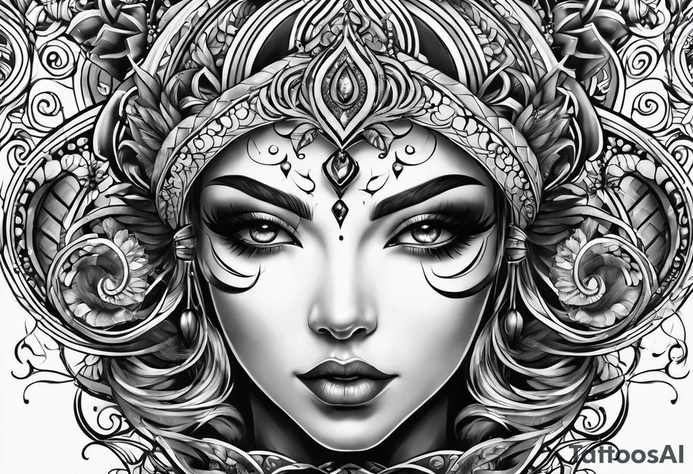spiral tattoo idea