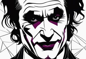 joaquin phoenix joker tattoo to cover up an existing tattoo on my right upper arm. tattoo idea