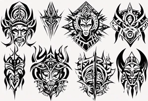 tribal artwork tattoo idea