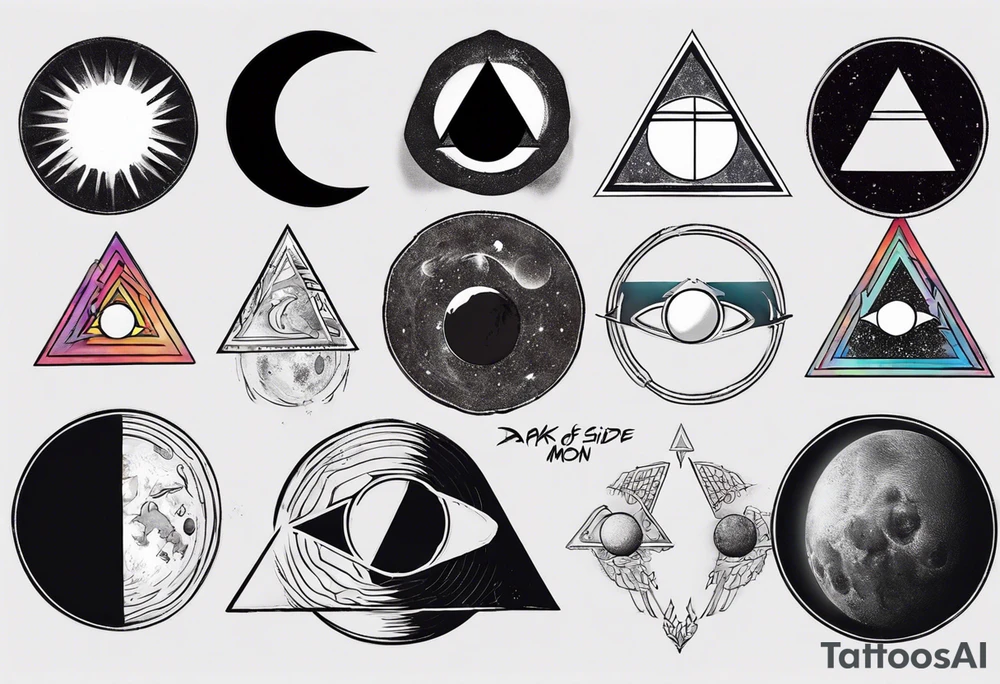 Dark side of the moon, equals sign, tattoo idea