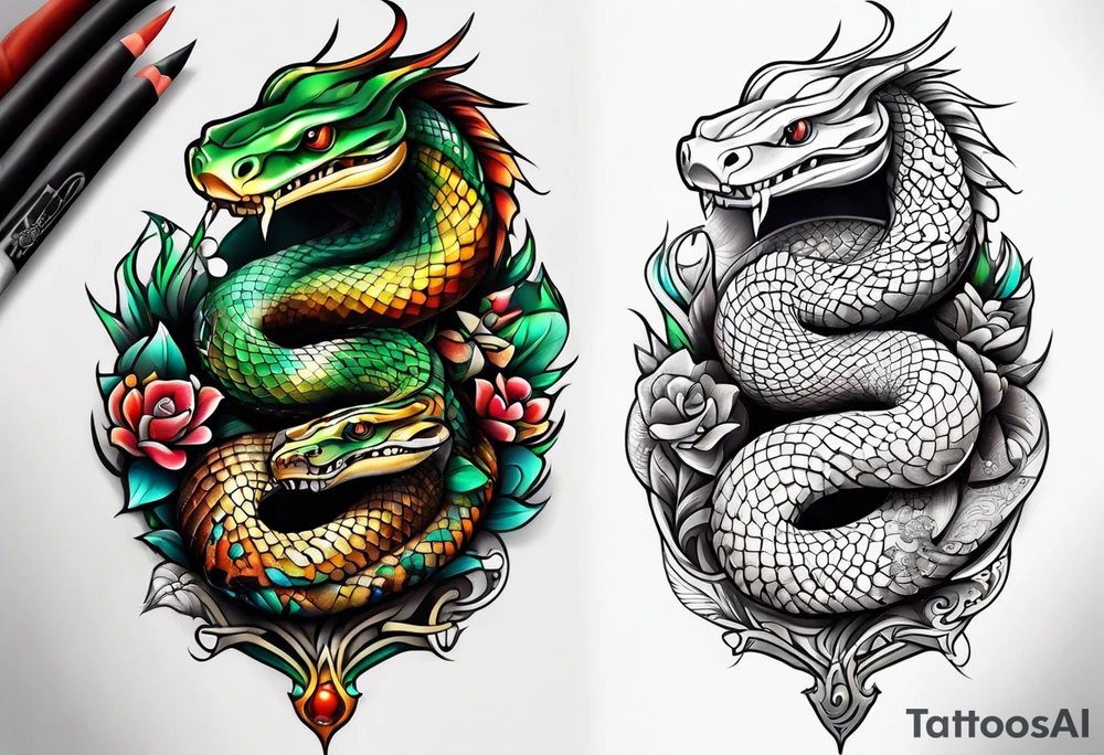 Snake tattoo idea