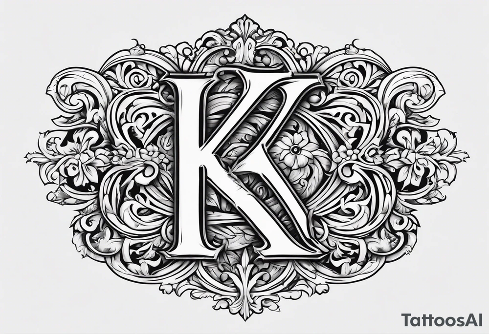 Old English Font using the letters K,A,C,B tattoo idea