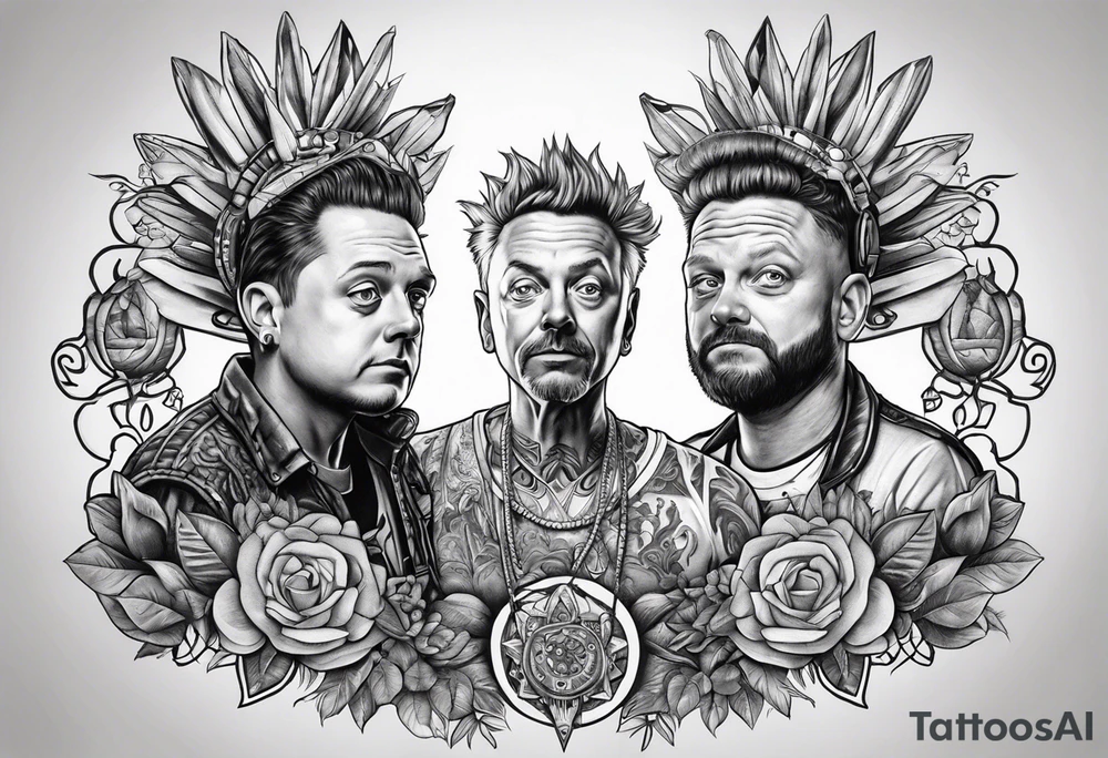 Rik and morty dressed walhala tattoo idea