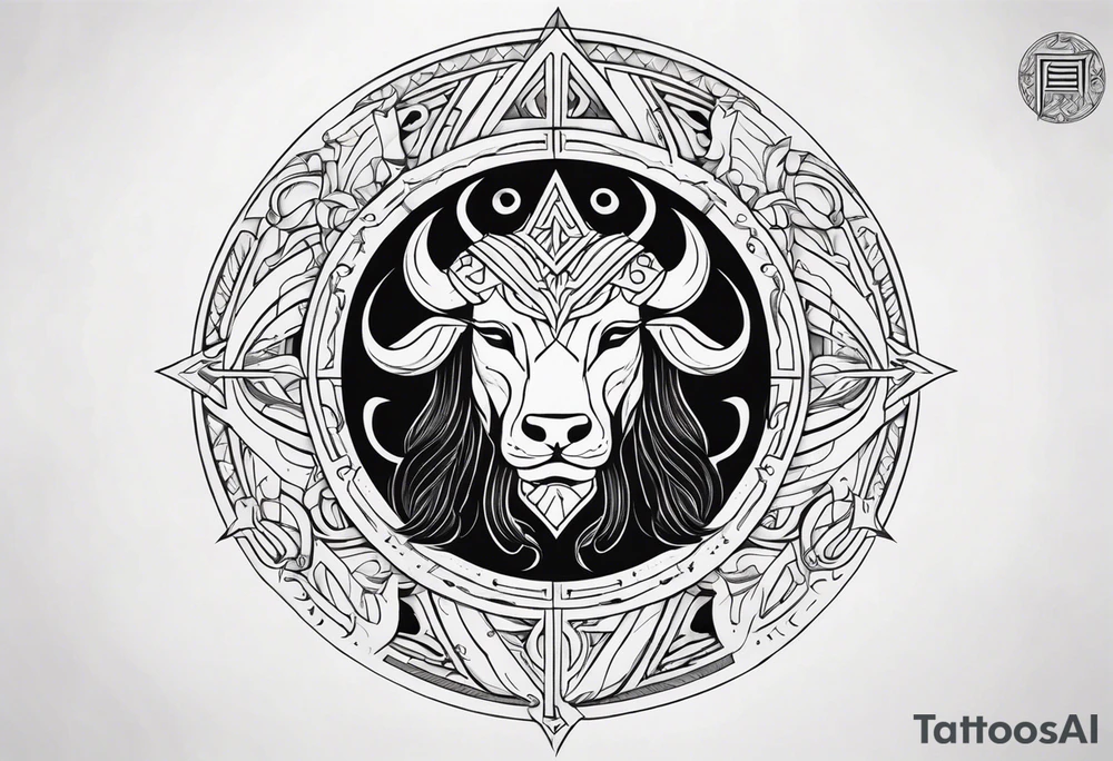 zodiac sigil gemini 
, viking and scandinavian style tattoo idea