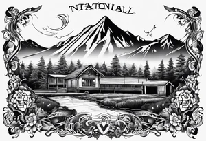 Artwork inspired by the band “the national” tattoo idea