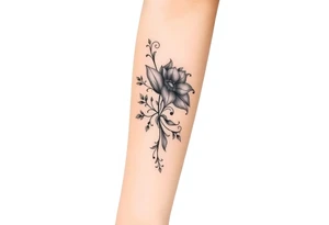 Western forearm half sleeve tattoo idea