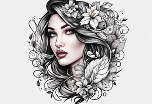 Vine and leaf sleeve tattoo idea