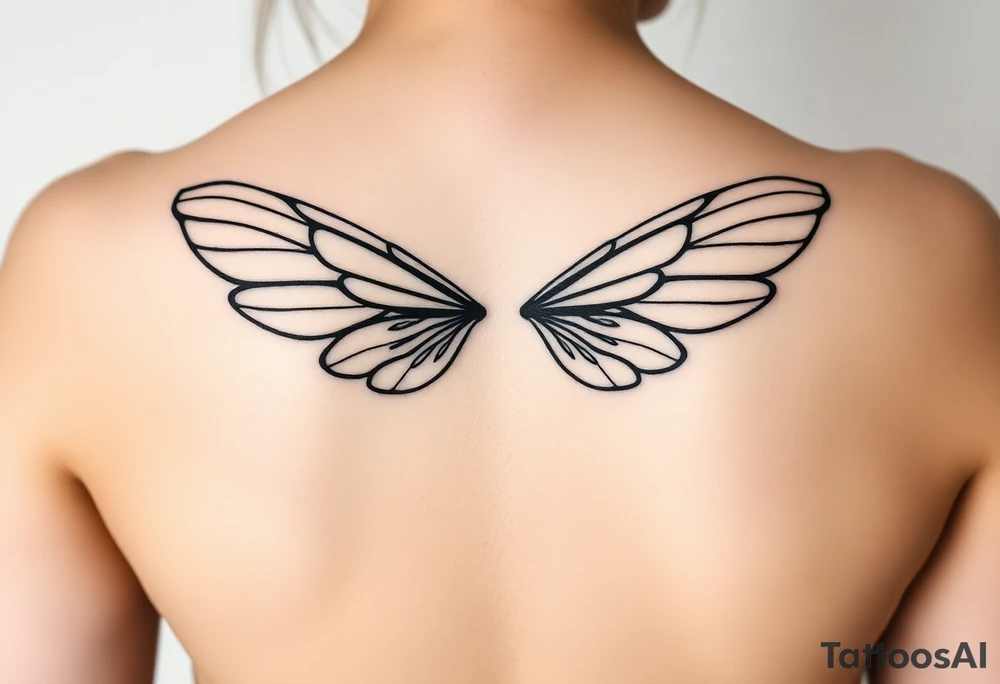fairy wings tattoo idea