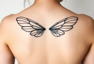 fairy wings tattoo idea