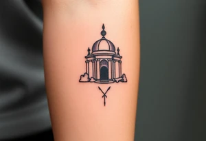 “I will come to your temple with burnt offerings and fulfill my vows to you— vows my lips promised and my mouth spoke when I was in trouble.” tattoo idea