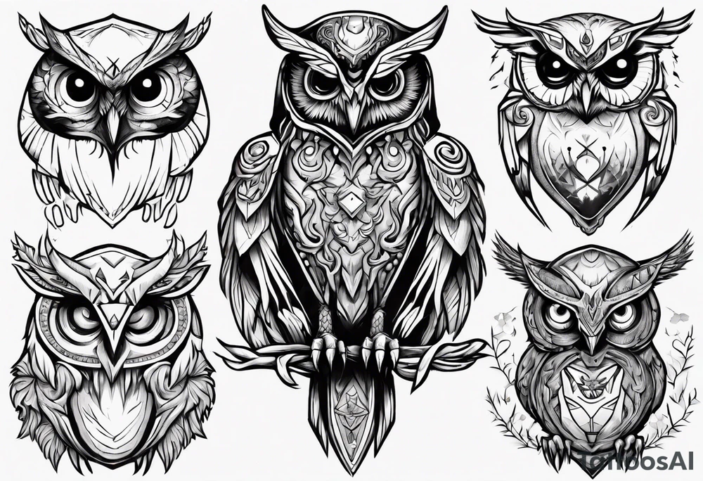 The Demon Owl Stolas, a Prince of Hell who is obsessed with gems, knowledge of astrology and poisonous plants. tattoo idea