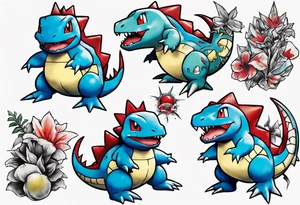 Totodile pokemon actual art tattoo idea