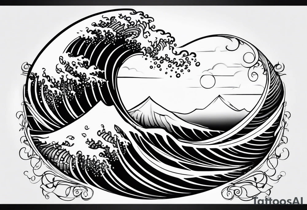 Love, infinity, soul, 2012, tidal wave tattoo idea