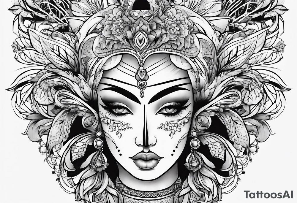 pattern lines tattoo idea