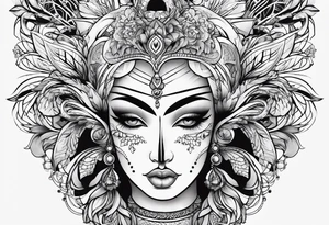 pattern lines tattoo idea