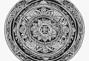 Viking circle filler tattoo idea