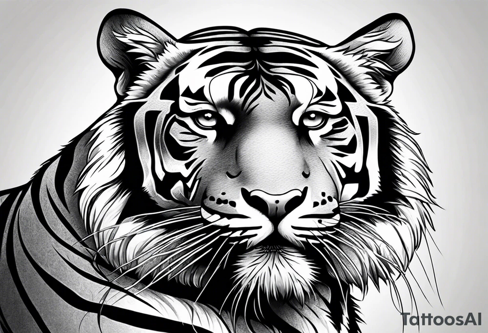 Tiger tattoo idea