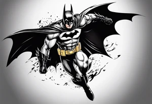 A Batman themed tattoo tattoo idea