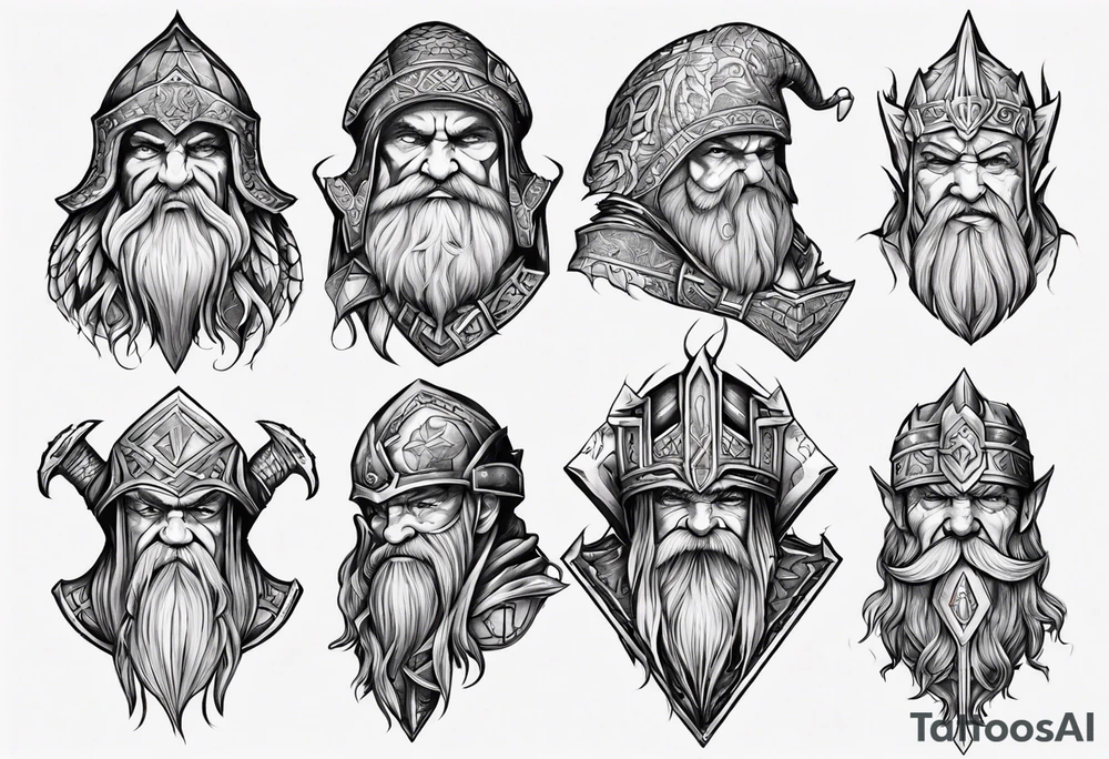 Dwarven tattoo idea