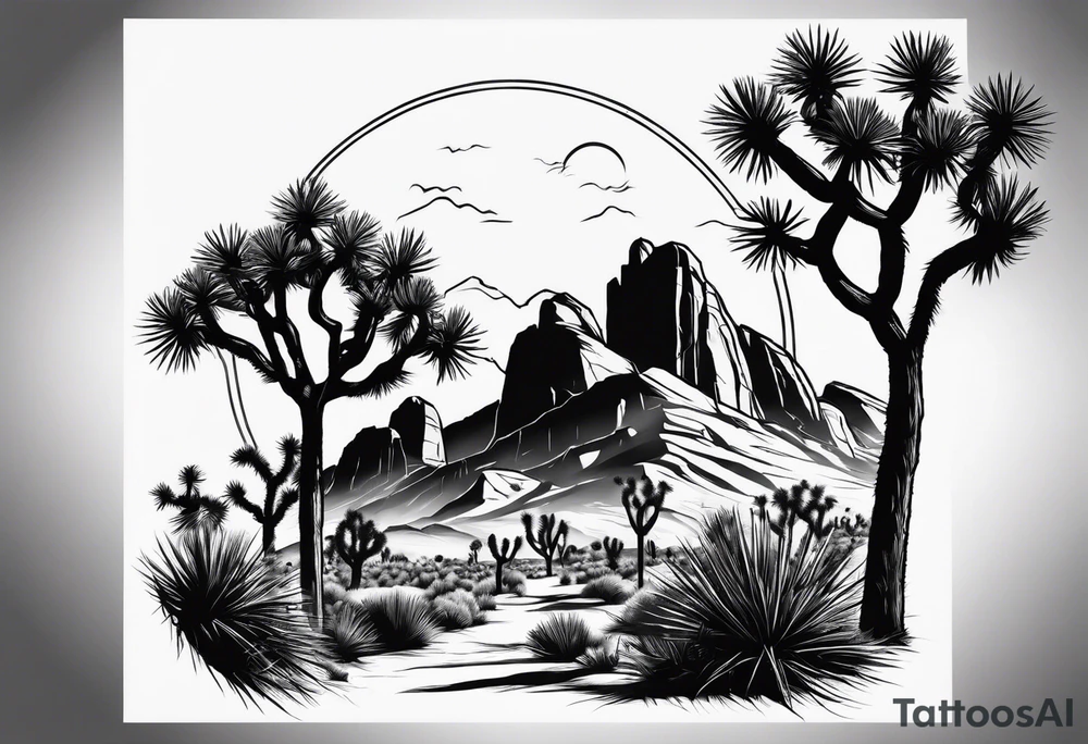Joshua tree tattoo idea
