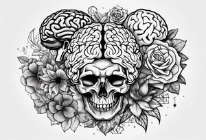 Variety of human brains flash sheet tattoo idea
