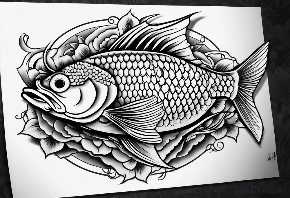 traditional coyfish tattoo tattoo idea
