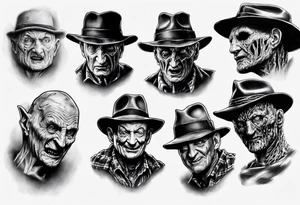 Freddy Krueger realism tattoo idea