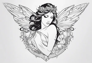 fairy angle tattoo idea