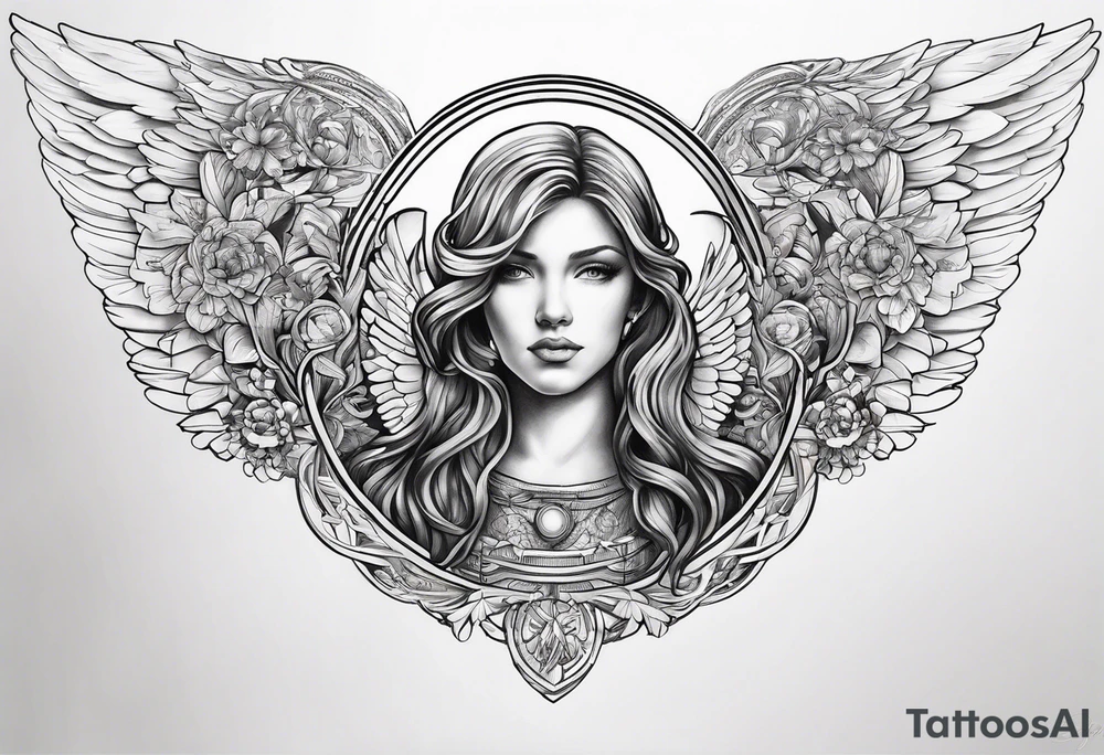 angel's halo tattoo idea