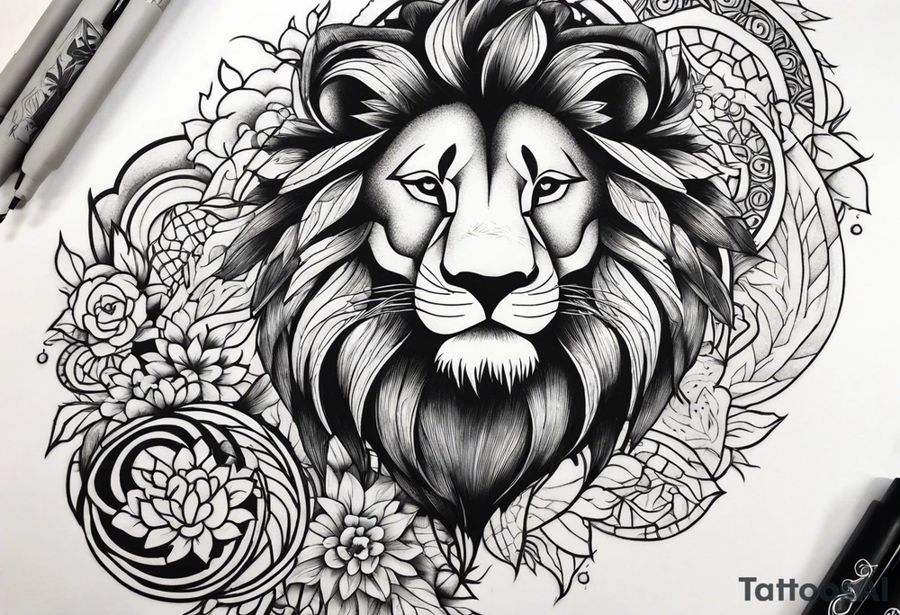 Lion king tattoo idea