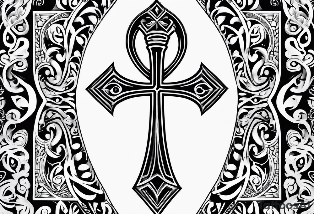 ankh, maori tattoo idea