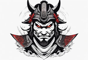 demon samurai tattoo idea