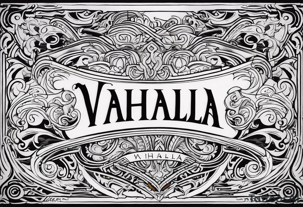 Valhalla mist tattoo idea