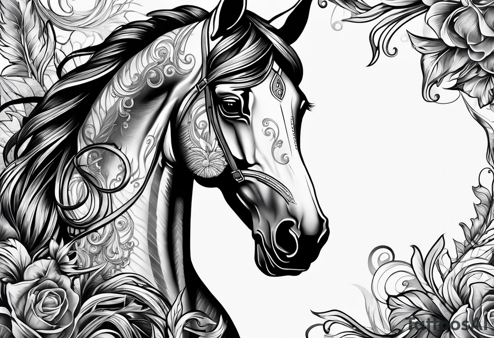 horse tattoo idea