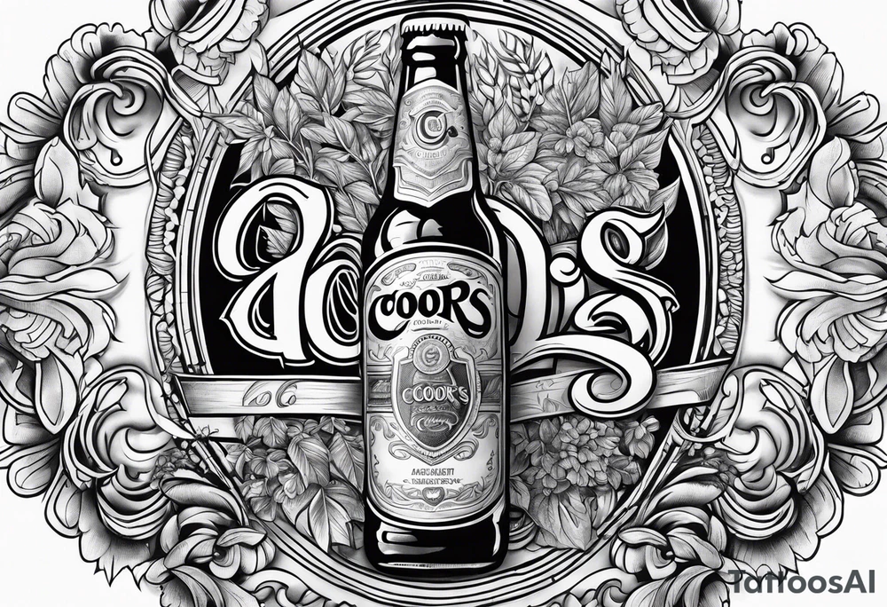 coors banquet beer tattoo idea