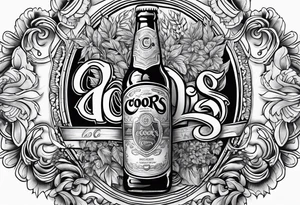 coors banquet beer tattoo idea