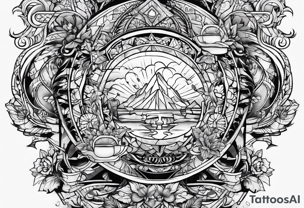 Fire and a glass tattoo idea