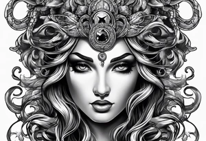 Medusa looking into you tattoo idea
