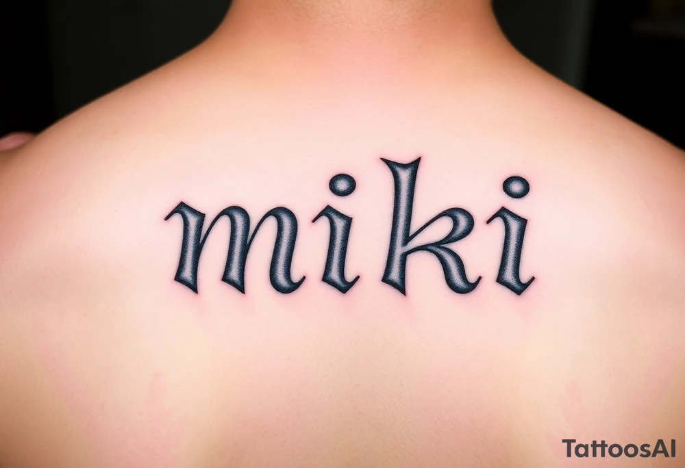 miki tattoo idea