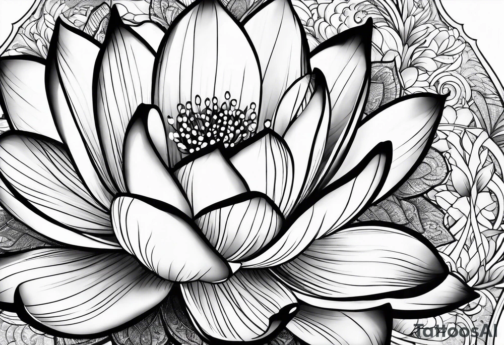 Lotus music tattoo idea