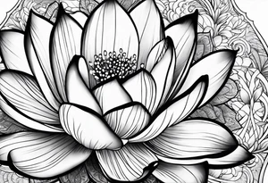 Lotus music tattoo idea
