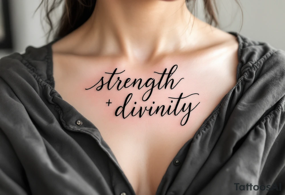 STRENGTH
DIVINITY tattoo idea