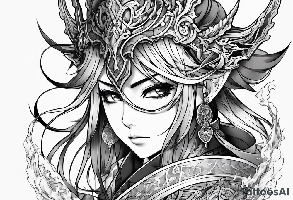 Demonslayer anime gyutaro tattoo idea