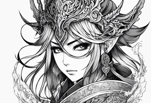 Demonslayer anime gyutaro tattoo idea