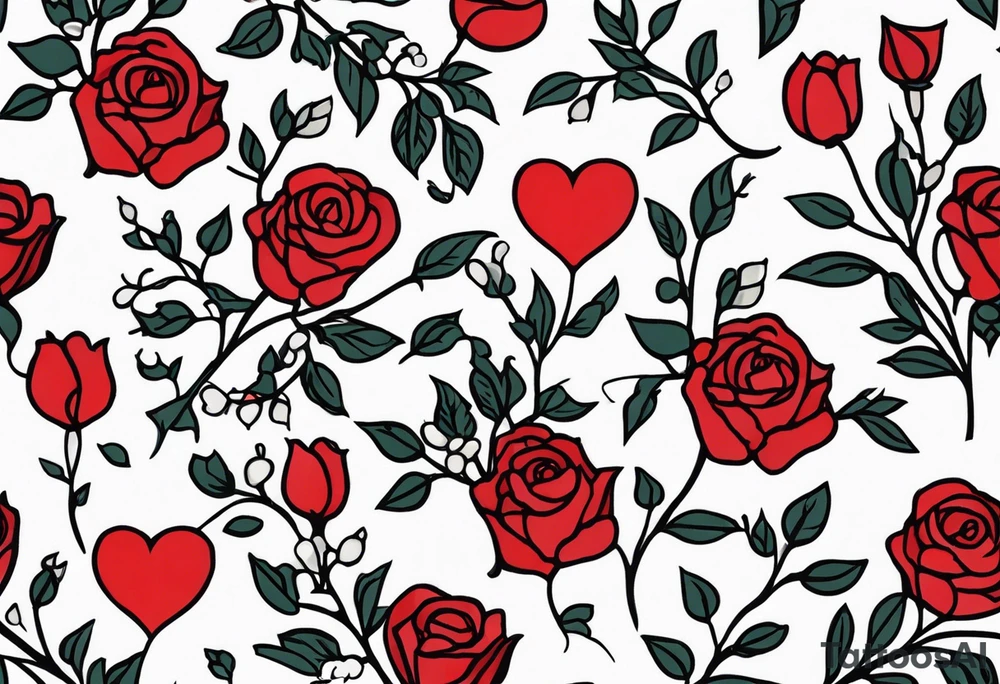 Leuchtturm Stacheldraht Rosen Herz tattoo idea