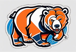 Small Chicago bears tattoo tattoo idea