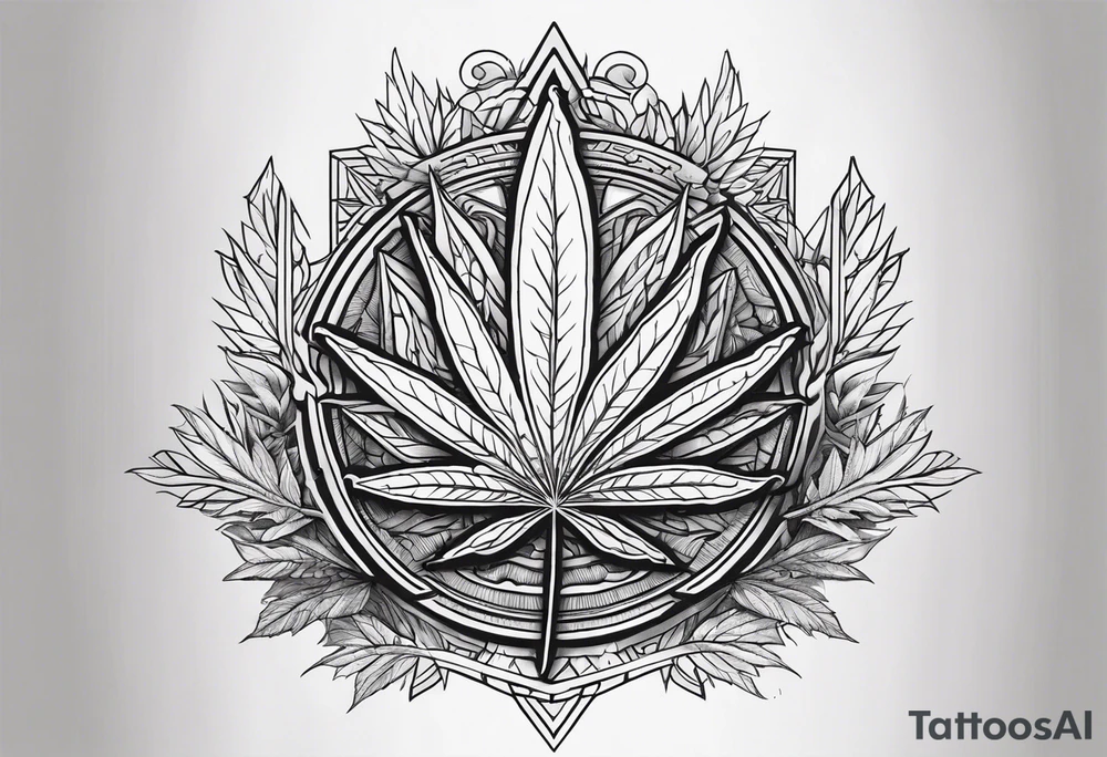 Cannabis tattoo idea