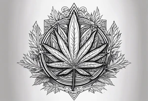 Cannabis tattoo idea