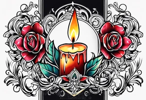 candle tattoo idea